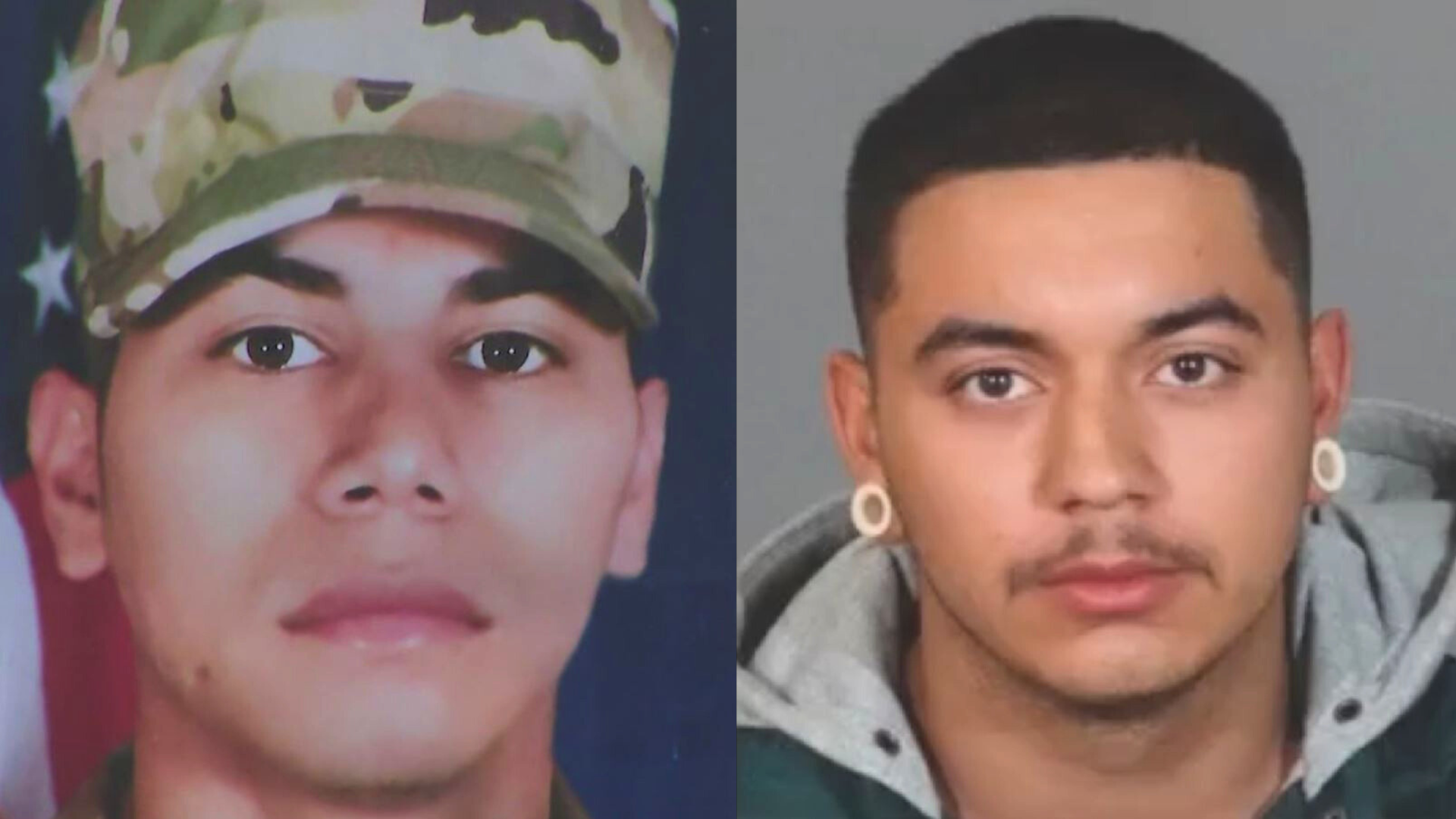 From left: Victim Ismael Zabala and suspect Oscar Palazuelos (right) are seen in photos shared by the Los Angeles County Sheriff’s Department on July 27, 2021.