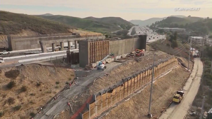 Wildlife crossing bridge to close portion of 101 Fwy