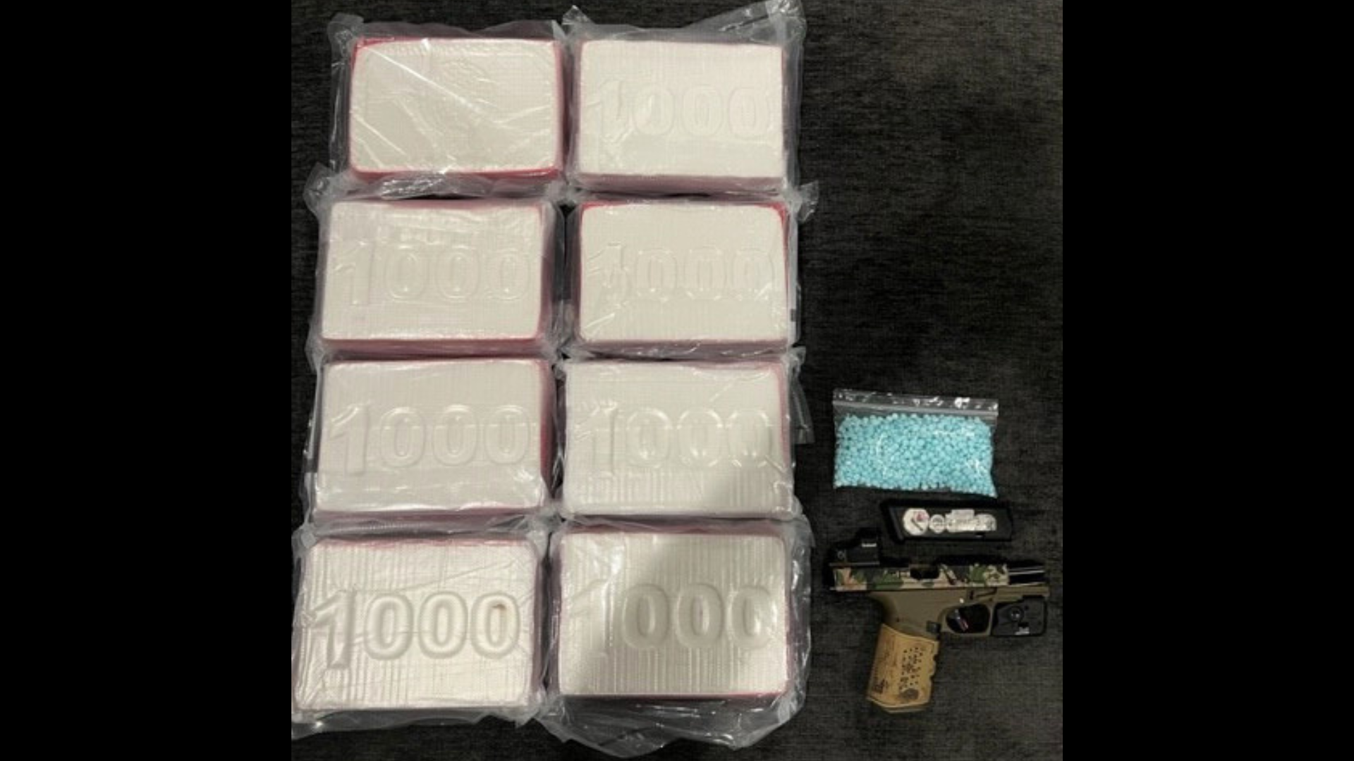 Fifteen people were arrested and $16 million worth of illegal drugs were seized during a massive cartel bust in Southern California in April 2024. (Riverside Police Department)