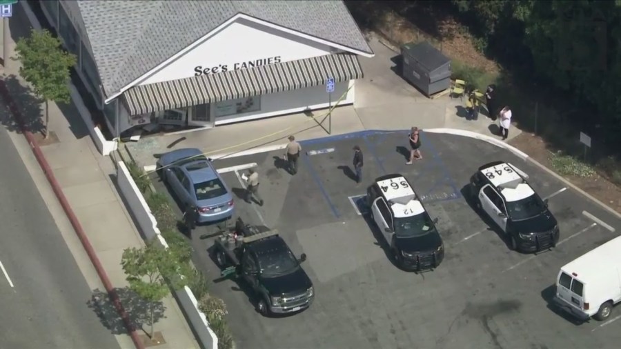 See's Candies car crash