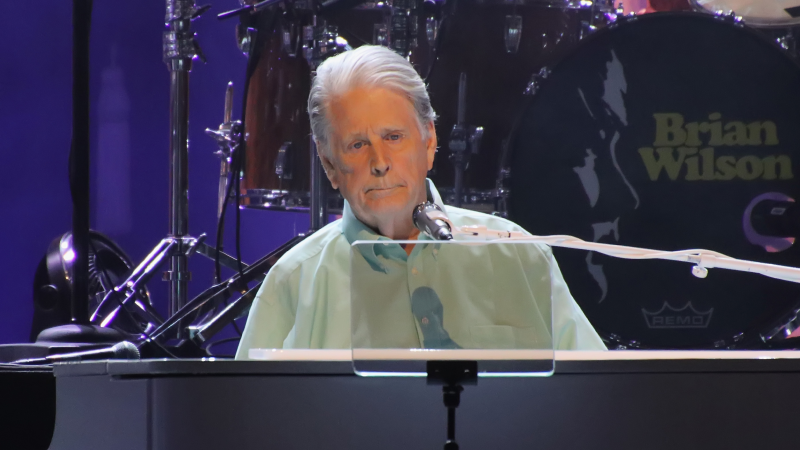 Brian Wilson, original member of the Beach Boys, performs in concert at the Etess Arena in Hard Rock Atlantic City on October 16, 2021 in Atlantic City, New Jersey.