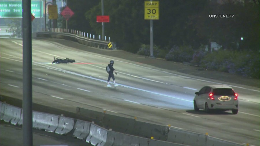 110 Freeway rocks