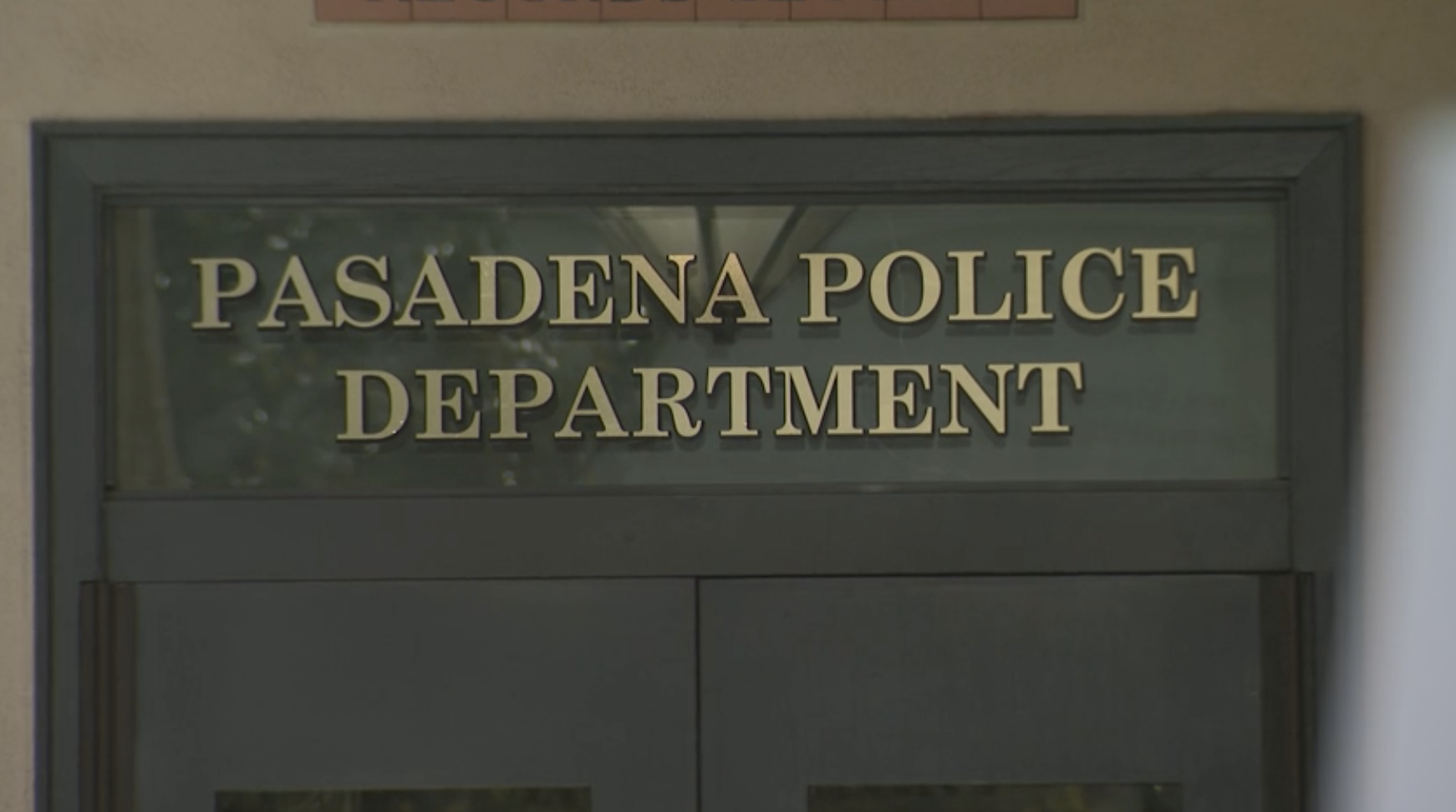 Entrance to the Pasadena Police Department