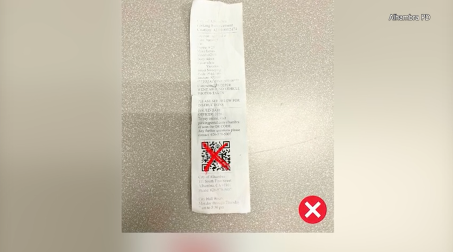Alhambra fake parking tickets