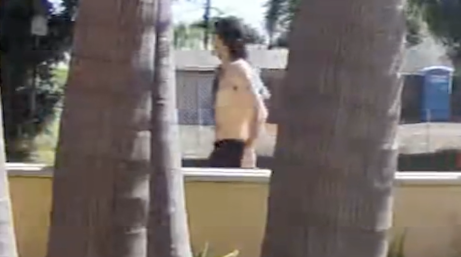 A man believed to be responsible for attacking a woman with her newborn in Brentwood on July 16, 2024. (KTLA)