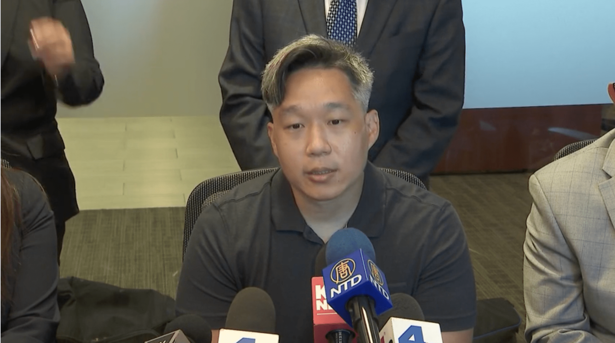 Jeffery Chao, the father of a 15-year-old girl reported missing speaks during a press conference on July 23, 2024 after the girl was found safe. Jeffrey Chao was arrested on July 26, 2024 and faces possible charges for child abduction and filing a false police report.