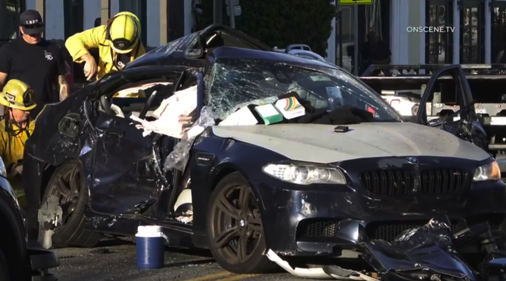 Long Beach pursuit crash