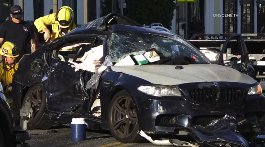Long Beach pursuit crash