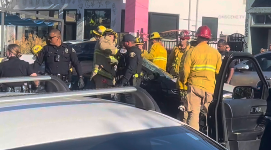 Long Beach pursuit crash