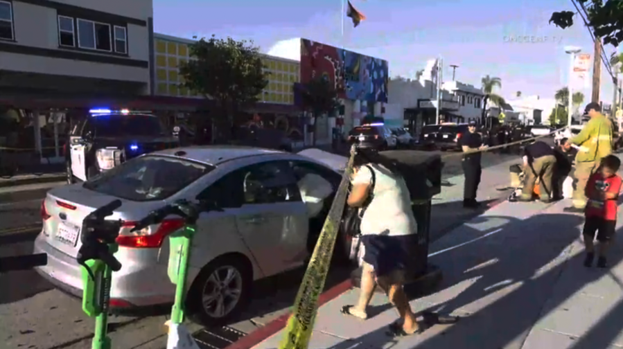 Long Beach pursuit crash