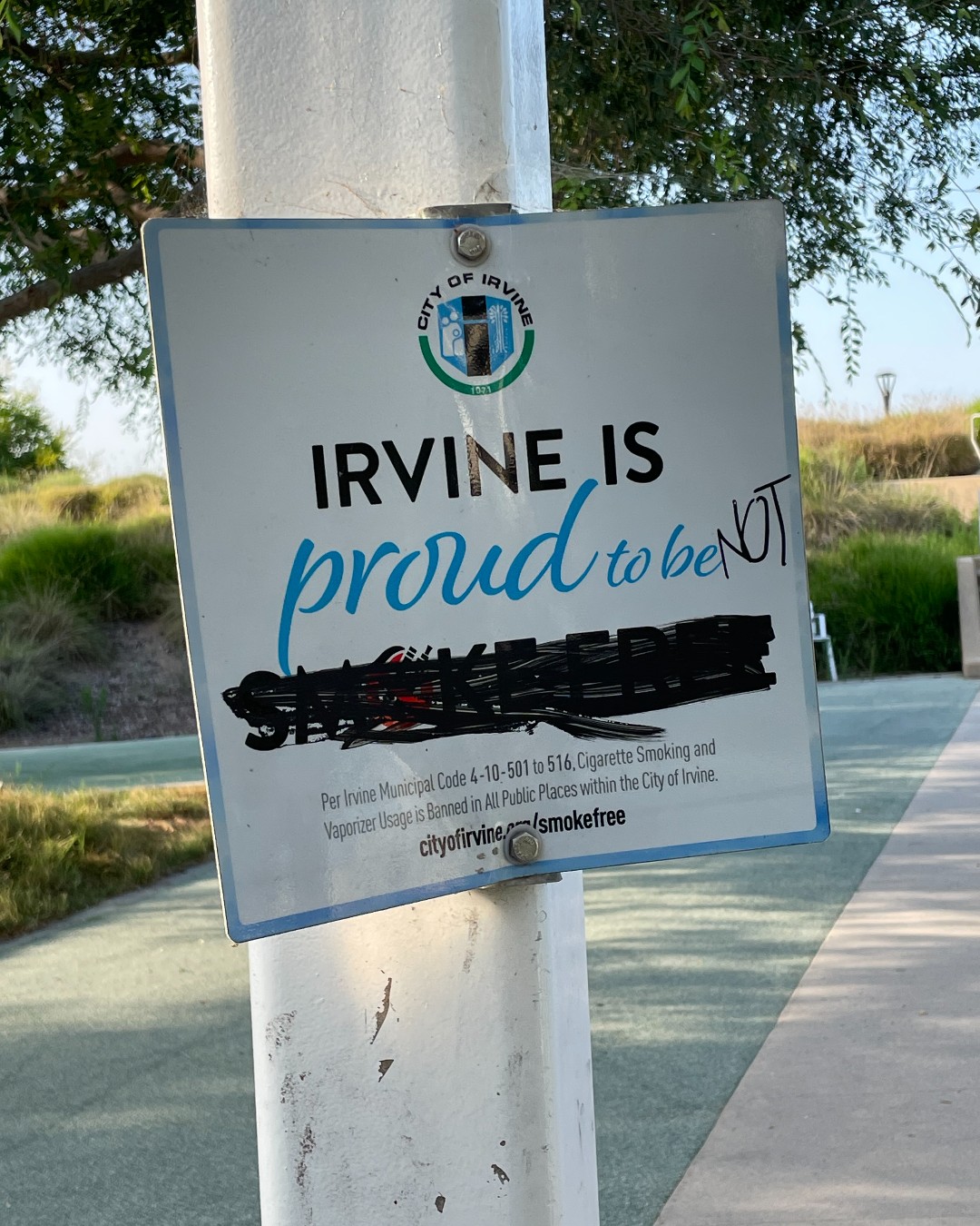 Great Park vandalism