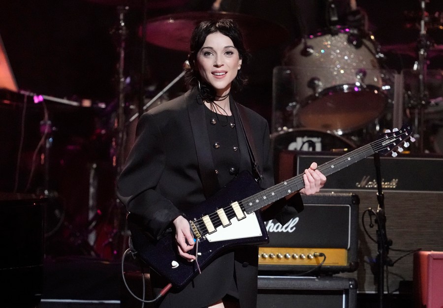 FILE - St. Vincent performs at the 7th annual Love Rocks NYC concert on March 9, 2023, in New York. (Photo by Charles Sykes/Invision/AP, File)
