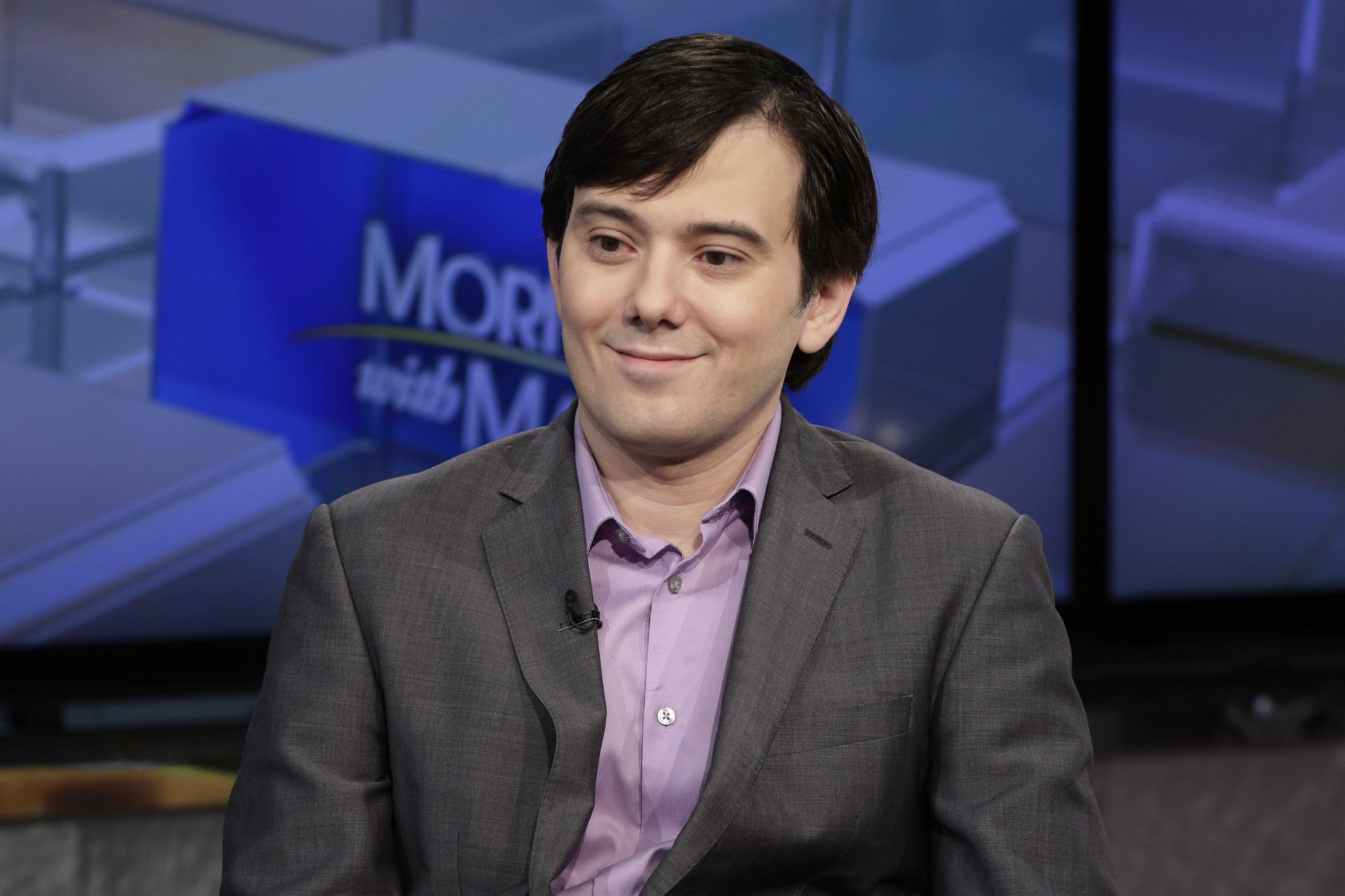 FILE - Martin Shkreli gives an interview on the Fox Business Network in New York, Aug. 15, 2017. (AP Photo/Richard Drew, File)