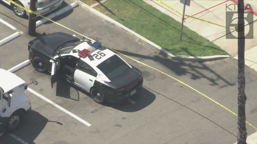 Officers shot the teen murder suspect in Anaheim on Aug. 9, 2024. (KTLA)