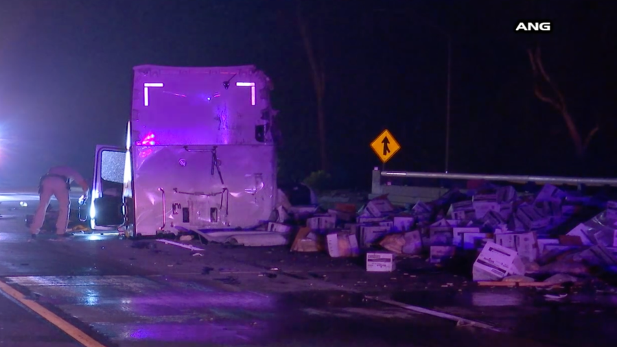 French fries on freeway Los Feliz