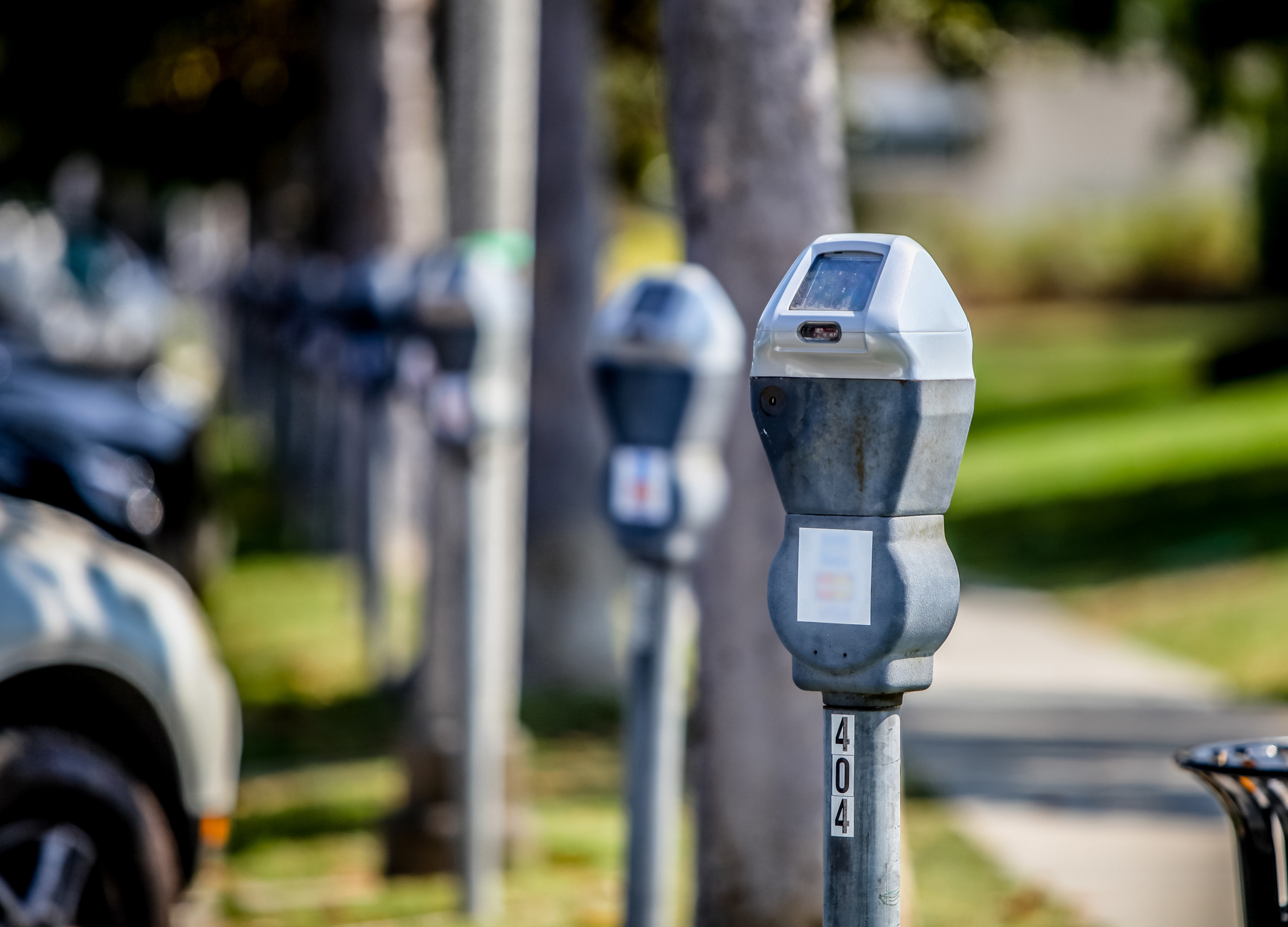 A parking meter at a public park in Los Angeles, California. (Getty Images)