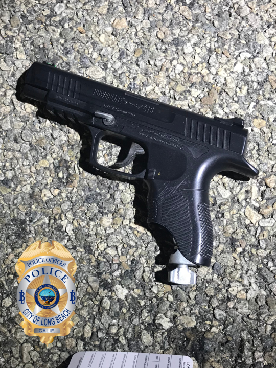 Long Beach police shooting replica firearm