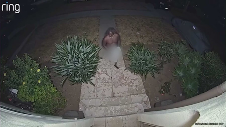 Mid-Wilshire naked man