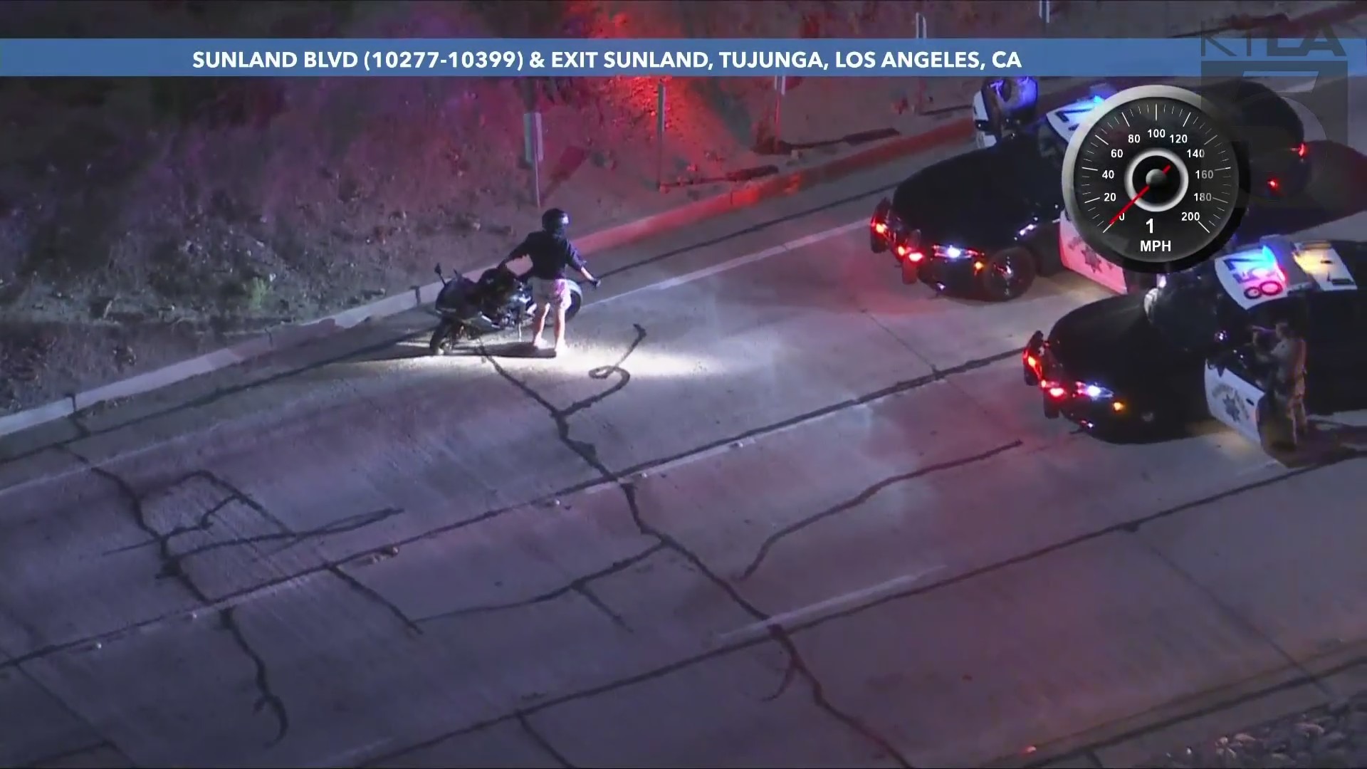 CHP motorcycle pursuit