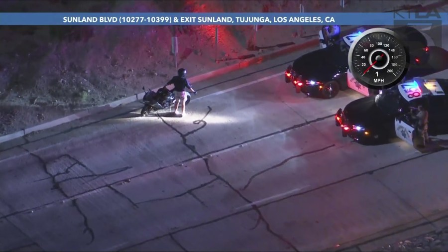 CHP motorcycle pursuit