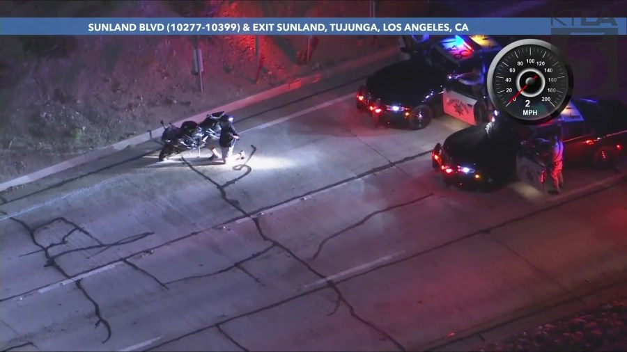 CHP motorcycle pursuit
