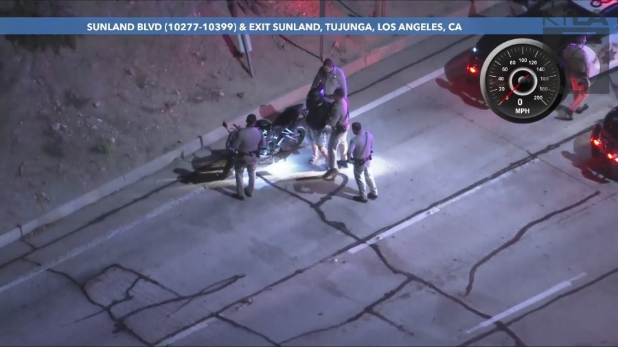 CHP motorcycle pursuit