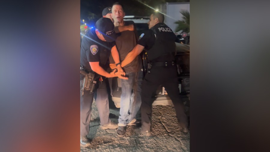 San Bernardino police rough arrest