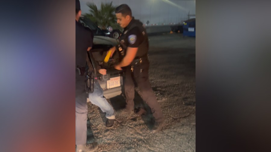 San Bernardino police rough arrest