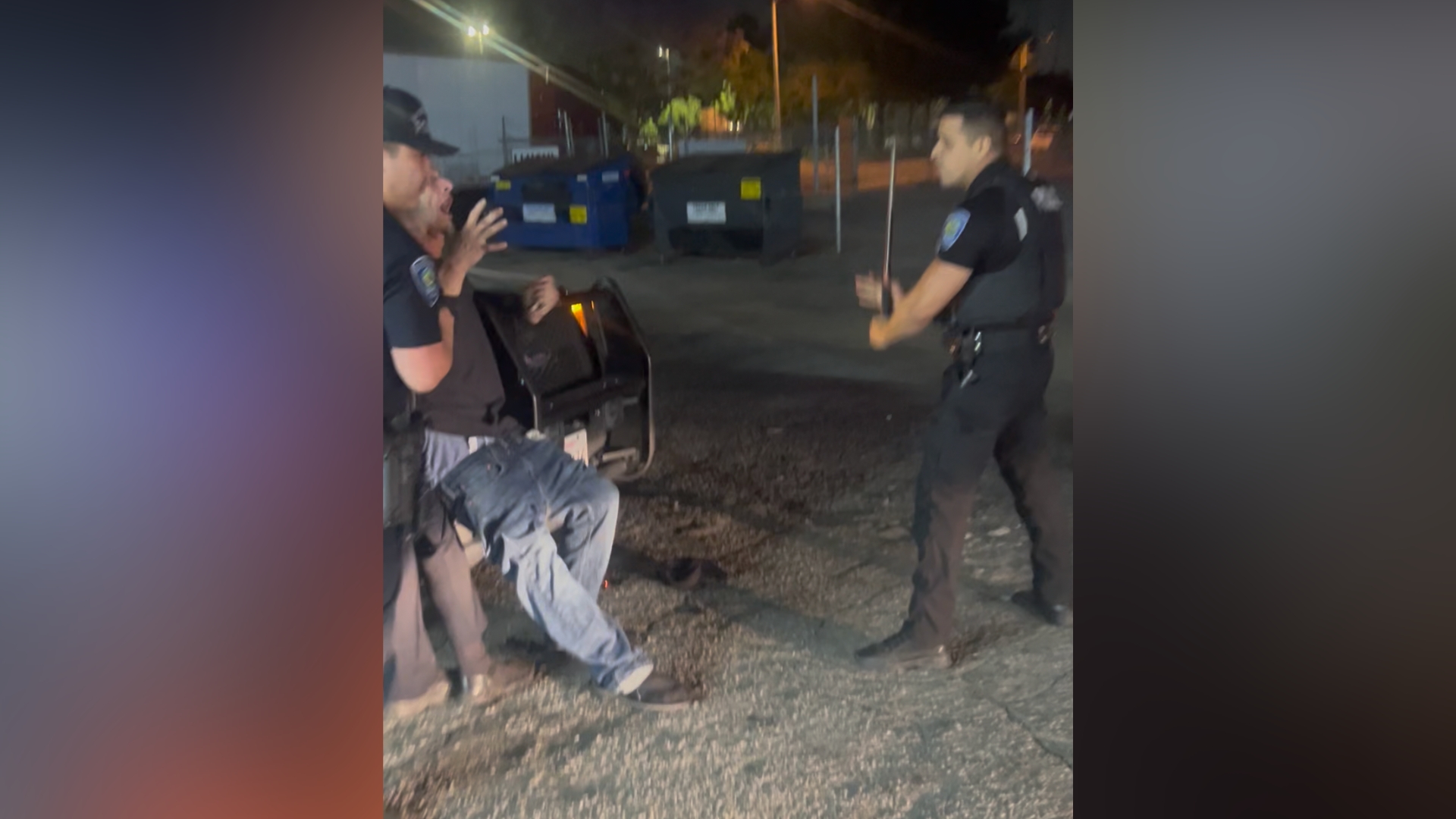 San Bernardino police rough arrest