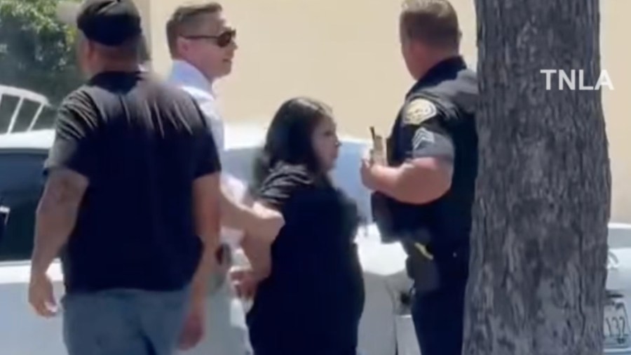 Woman attacks L.A. firefighter