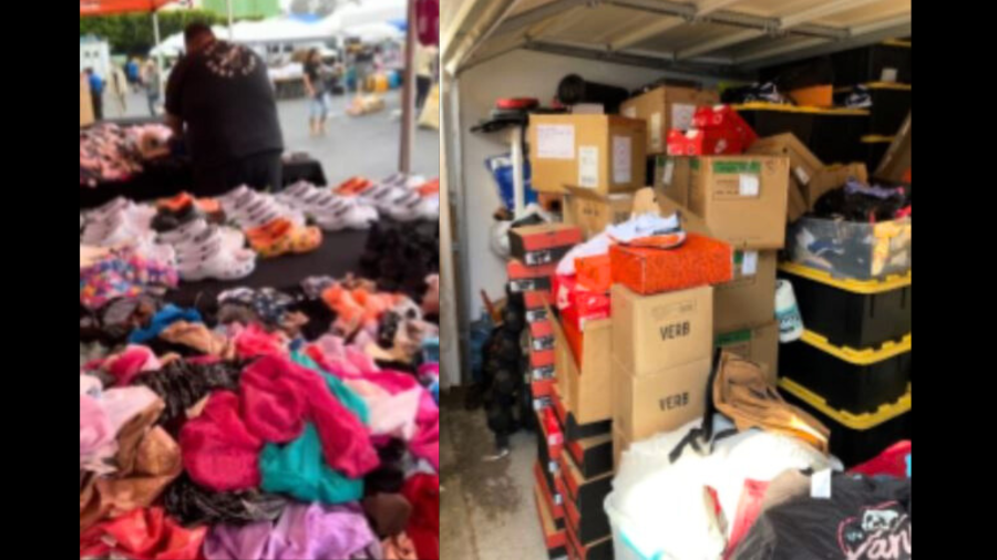 Around $400,000 worth of stolen merchandise was found at a Torrance home as part of a theft ring operation on July 30, 2024. (California Highway Patrol)