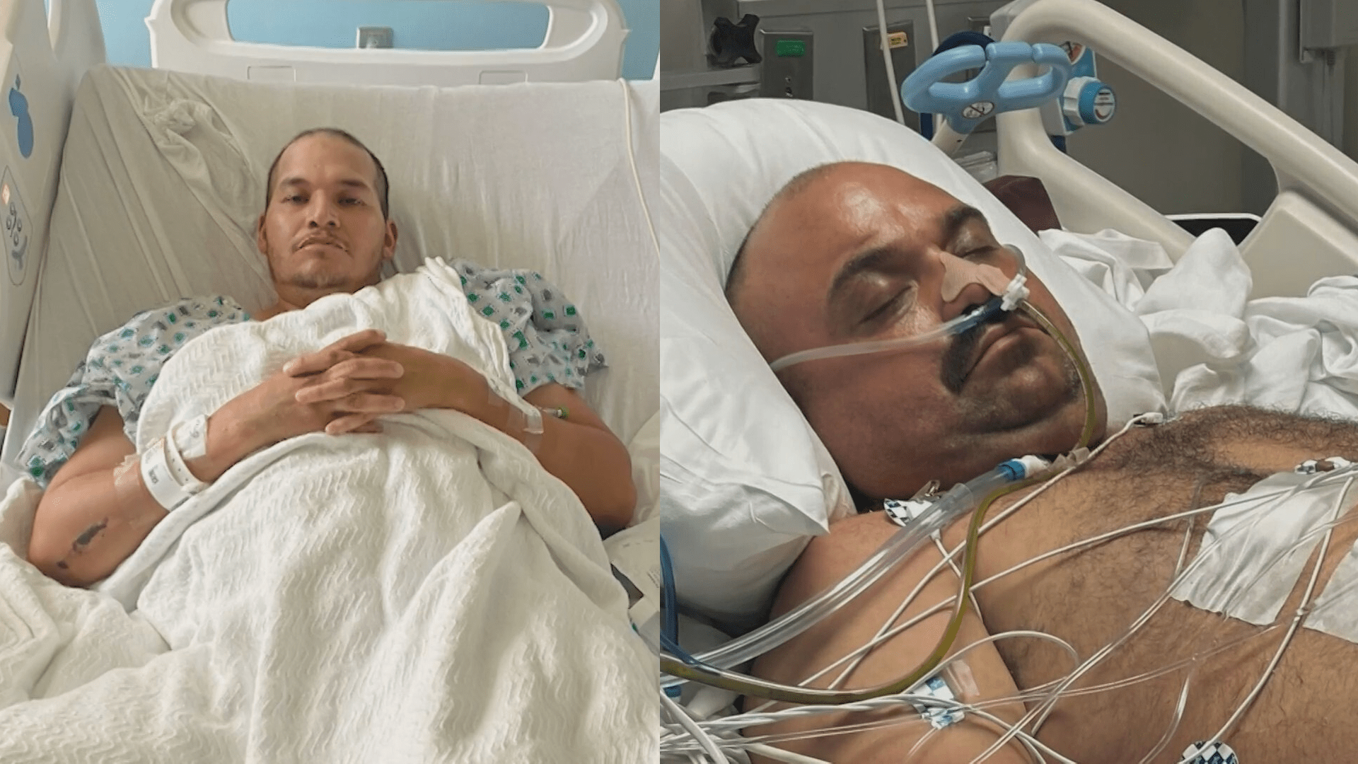 Luis and Ivan Pineda remain hospitalized in the ICU after a gunman shot them on a Hemet street on August 14, 2024. (Pineda Family)