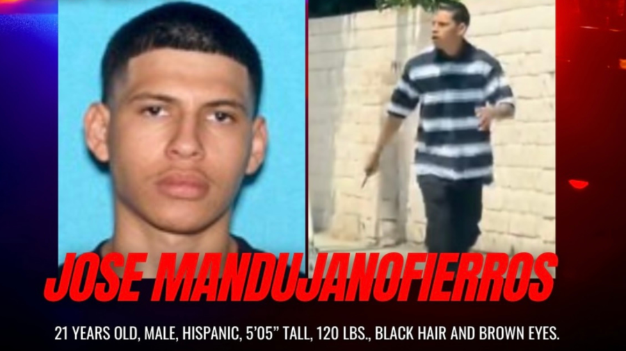 A suspect, Jose Mandujanofierros, 21, is seen in a photo from the Santa Ana Police Department.