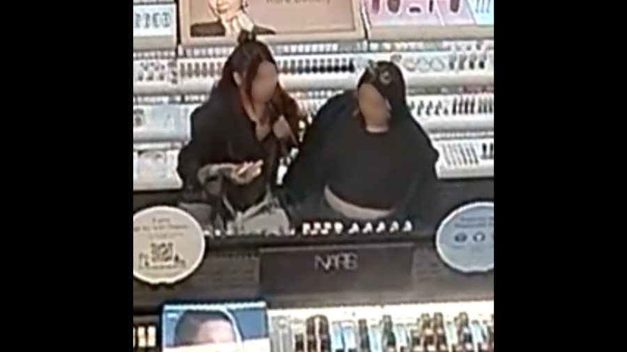 The suspects were arrested for allegedly stealing thousands of dollars worth of merchandise from Sephora and other retailers. (Irvine Police Department)