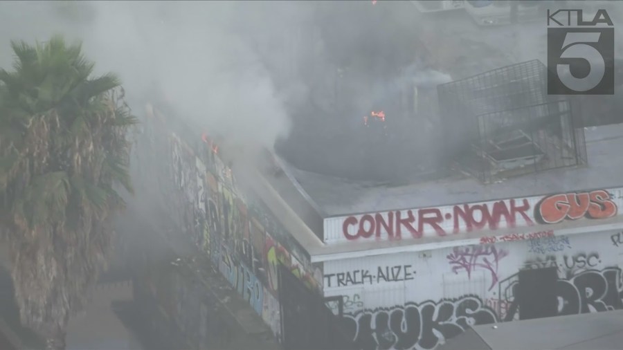 Downtown Los Angeles fire