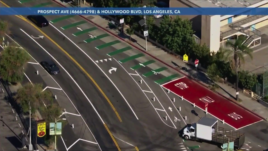 Hollywood bike lanes