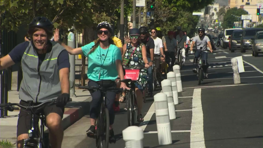 Hollywood bike lanes