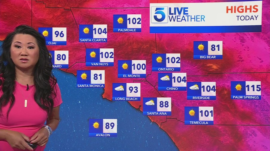 Southern California temperatures