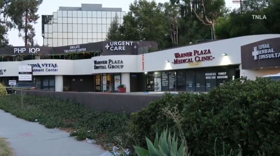 A 61-year-old doctor was shot and killed outside of an urgent care clinic in Woodland Hills on August 23, 2024. (TNLA)