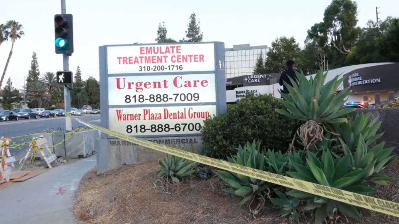 A 61-year-old doctor was shot and killed outside of an urgent care clinic in Woodland Hills on August 23, 2024. (TNLA)