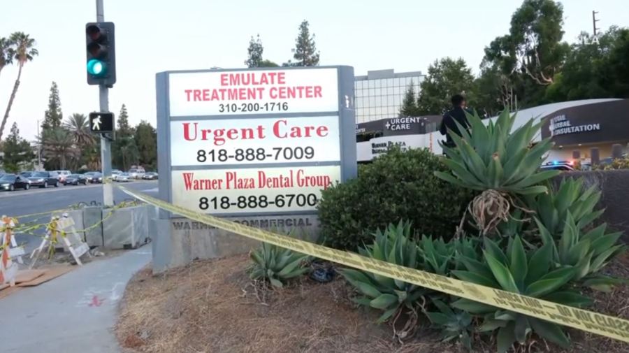 A 61-year-old doctor was shot and killed outside of an urgent care clinic in Woodland Hills on August 23, 2024. (TNLA)