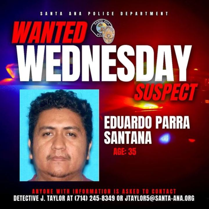 Eduardo Parra Santana, 35, is wanted for the alleged sexual assault of a young girl. (Santa Ana Police Department)