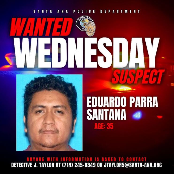 Eduardo Parra Santana, 35, is wanted for the alleged sexual assault of a young girl. (Santa Ana Police Department)