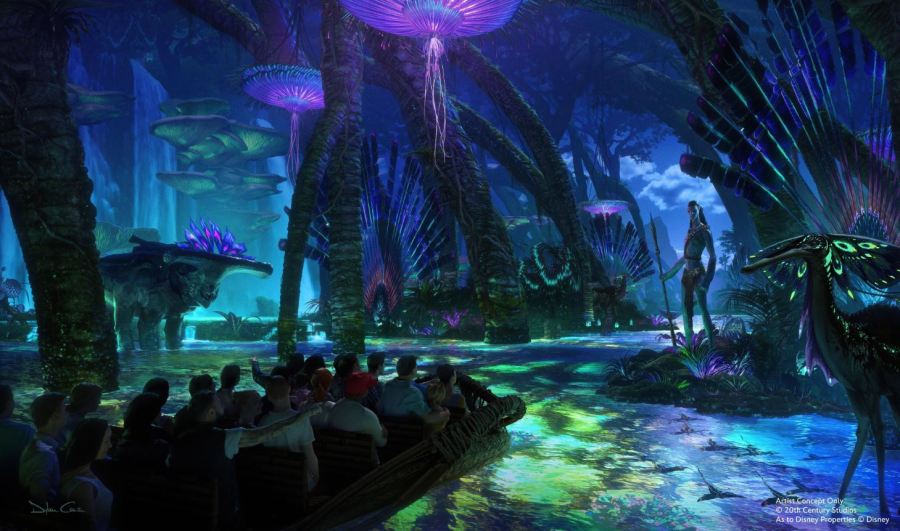 The new Avatar-themed land coming to Disney California Adventure will draw inspiration from "Avatar: The Way of Water” and future Avatar films and will explore areas of Pandora never seen before. (Disney Parks)
