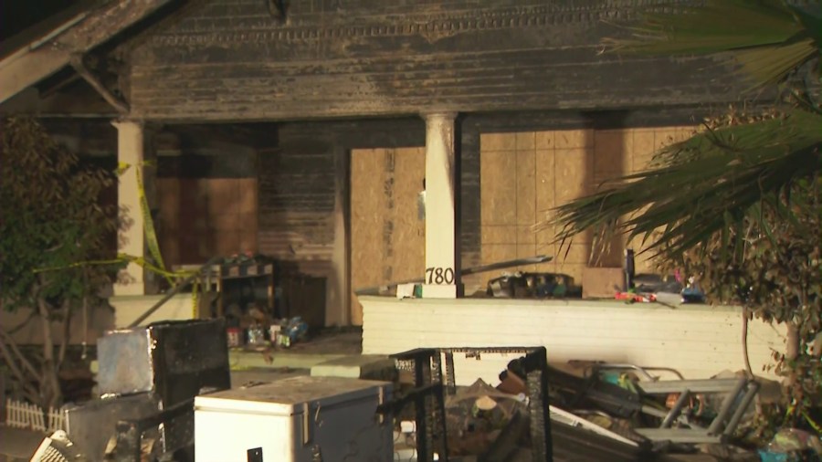 Everything the Majano family owned was lost to the fire on July 31, 2024. (KTLA)