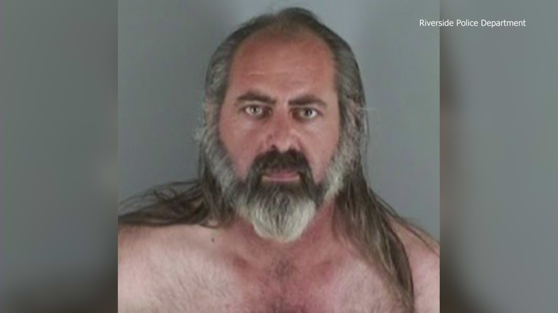 Charles William Mix, 69, is seen in a booking photo from the Riverside Police Department.