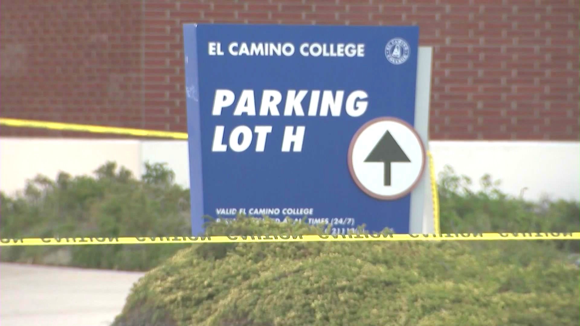 The deadly incident took place at Parking Lot H at El Camino College in Torrance on August 9, 2024. (KTLA)