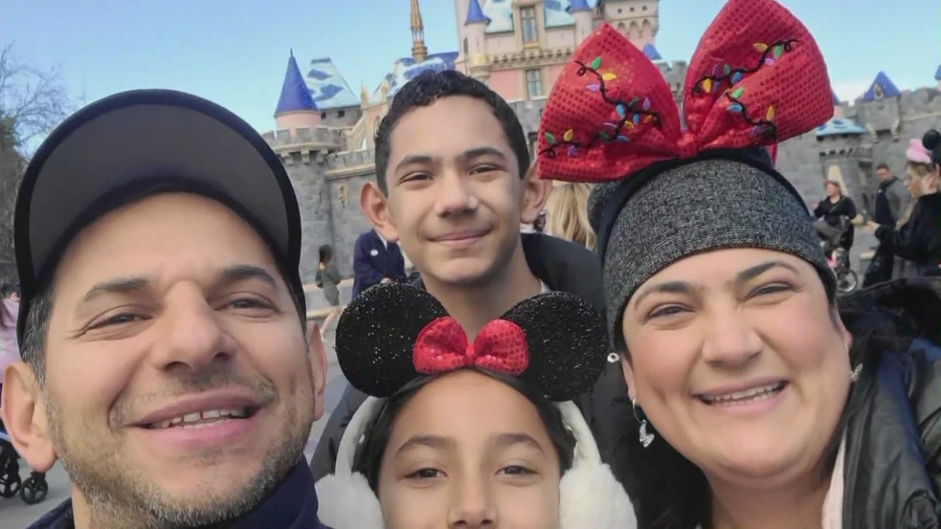 The Majano Family is seen in a personal photo.