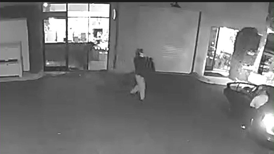 Three burglars smashed their way into Flor De Lima Farms restaurant in San Fernando and escaped with a safe on August 10, 2024. (Flor De Lima Farms)