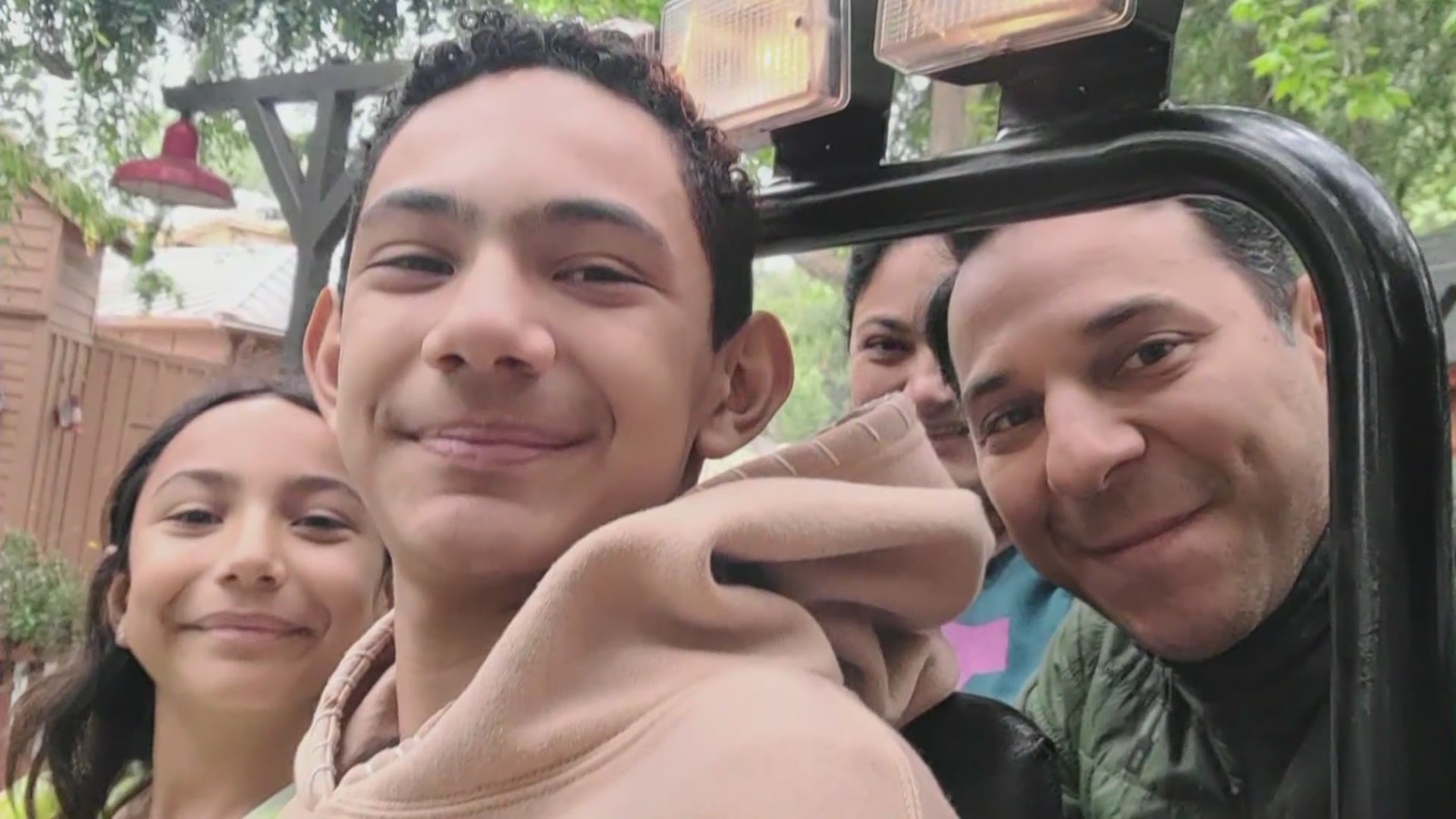The Majano Family is seen in a personal photo.